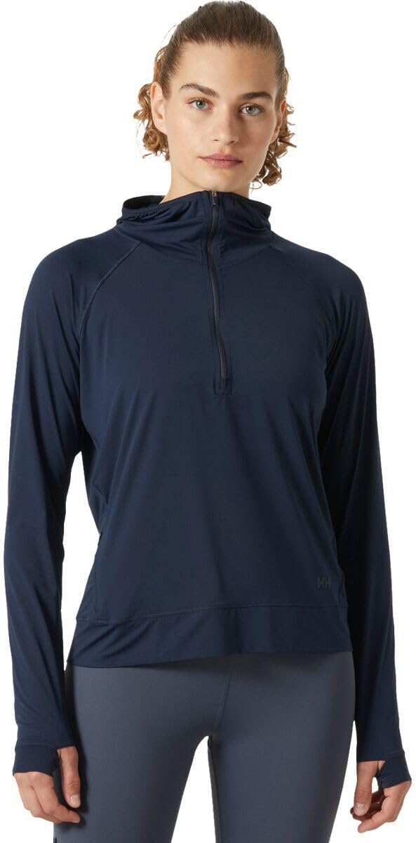 

Helly Hansen женская толстовка Shine Solen с молнией на половину, Navy, Синий, Helly Hansen женская толстовка Shine Solen с молнией на половину, Navy