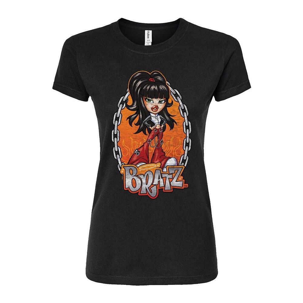 

Детская футболка Bratz Chains & Flames Jade с графическим рисунком Licensed Character, черный