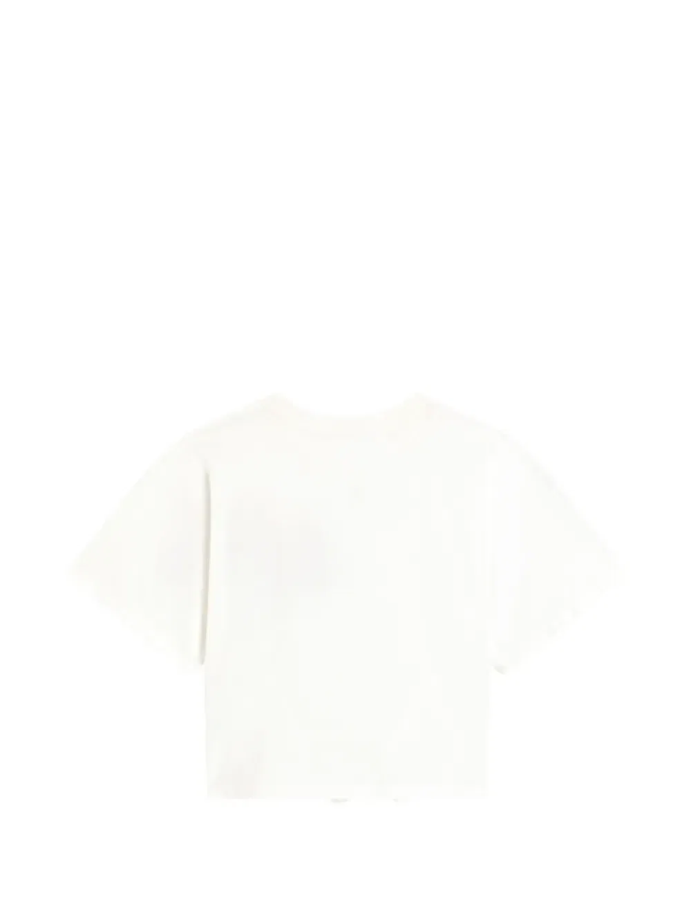 Футболка из джерси с цветочным декором и логотипом DG Dolce & Gabbana Kids, белый — фото 2