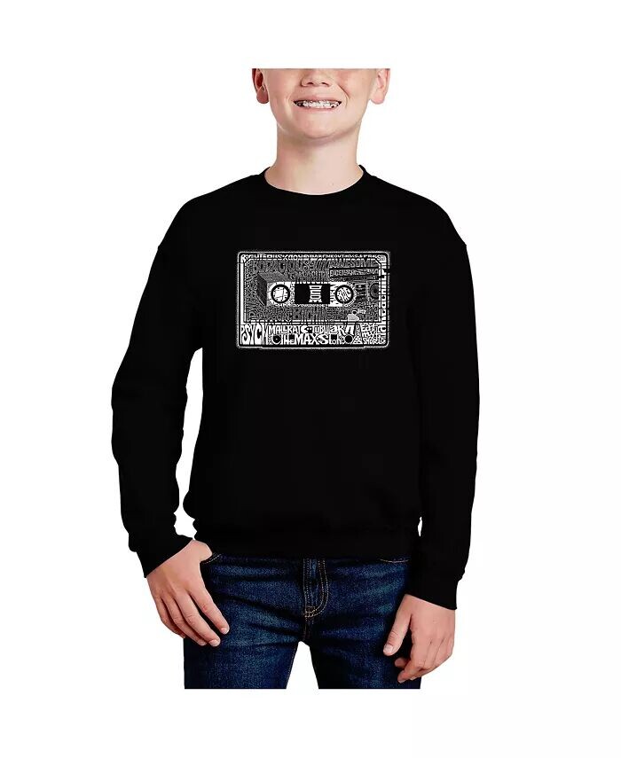 

80-е – толстовка с круглым вырезом Big Boy's Word Art La Pop Art, синий
