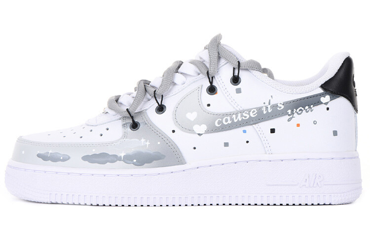 

Кроссовки Nike Air Force 1 Skateboard Shoes Women's Low-Top Gray White