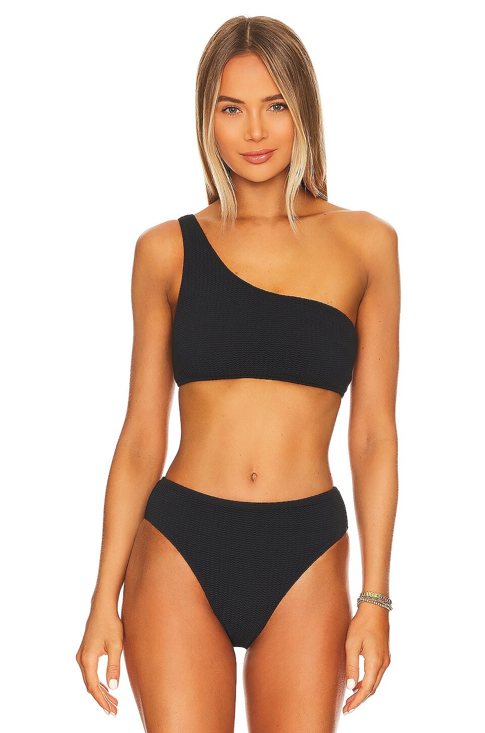 

Топ бикини Seafolly One Shoulder, черный