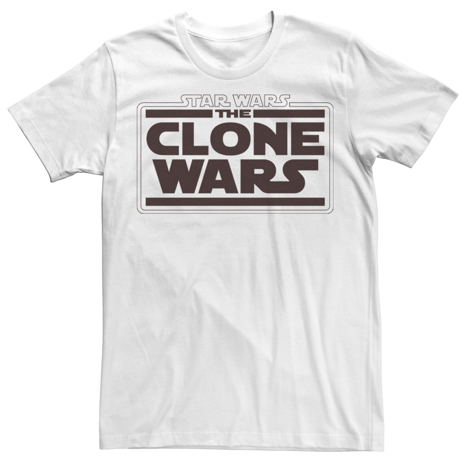 

Мужская футболка: футболка с логотипом The Clone Wars Star Wars