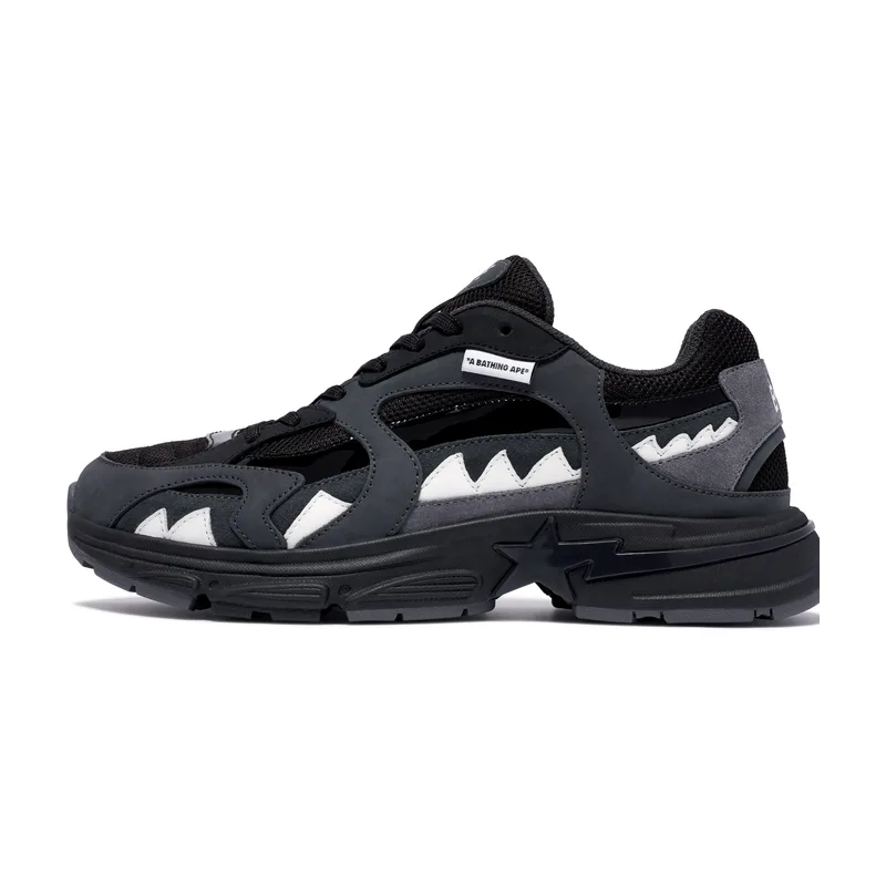 Кроссовки SHARK STA низкие мужские A BATHING APE, серый GYA — фото 3