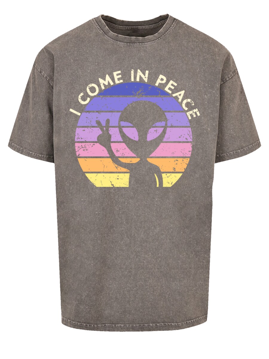 

Рубашка F4NT4STIC Alien Peace Sunset, цвет Muddy colored