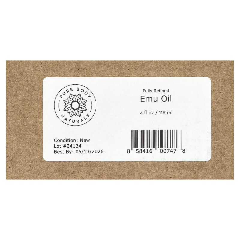 Pure Body Naturals, Жир страуса эму, 118 мл (4 жидк. унц.) — фото 3