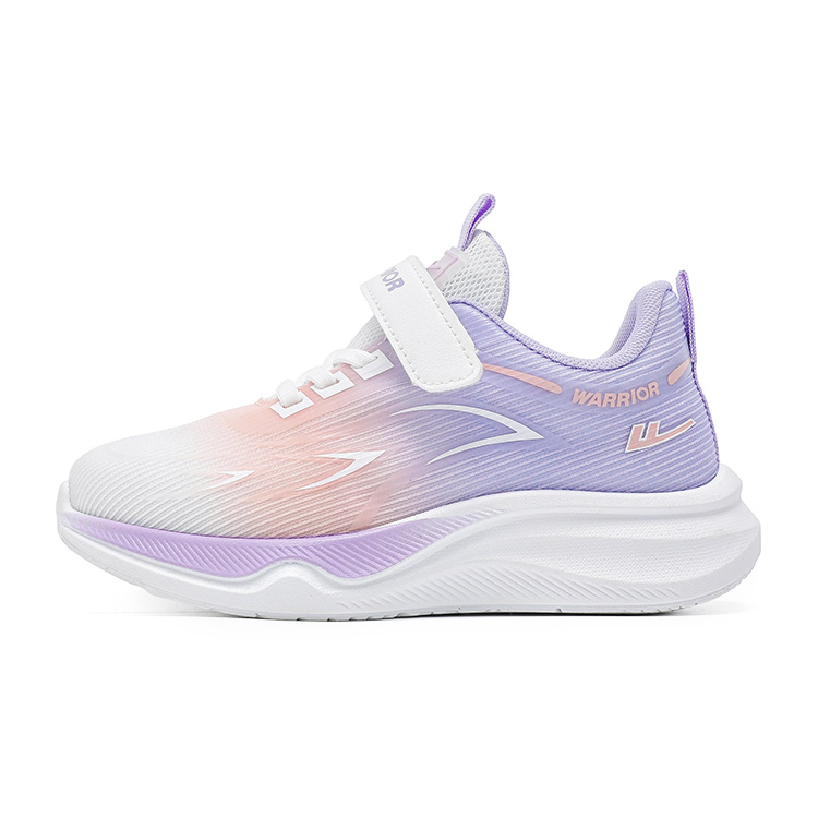 

WARRIOR Детские кроссовки для бега с противоскользящей подошвой, легкие, с амортизацией и увеличенной высотой, низкие, Pink/Purple