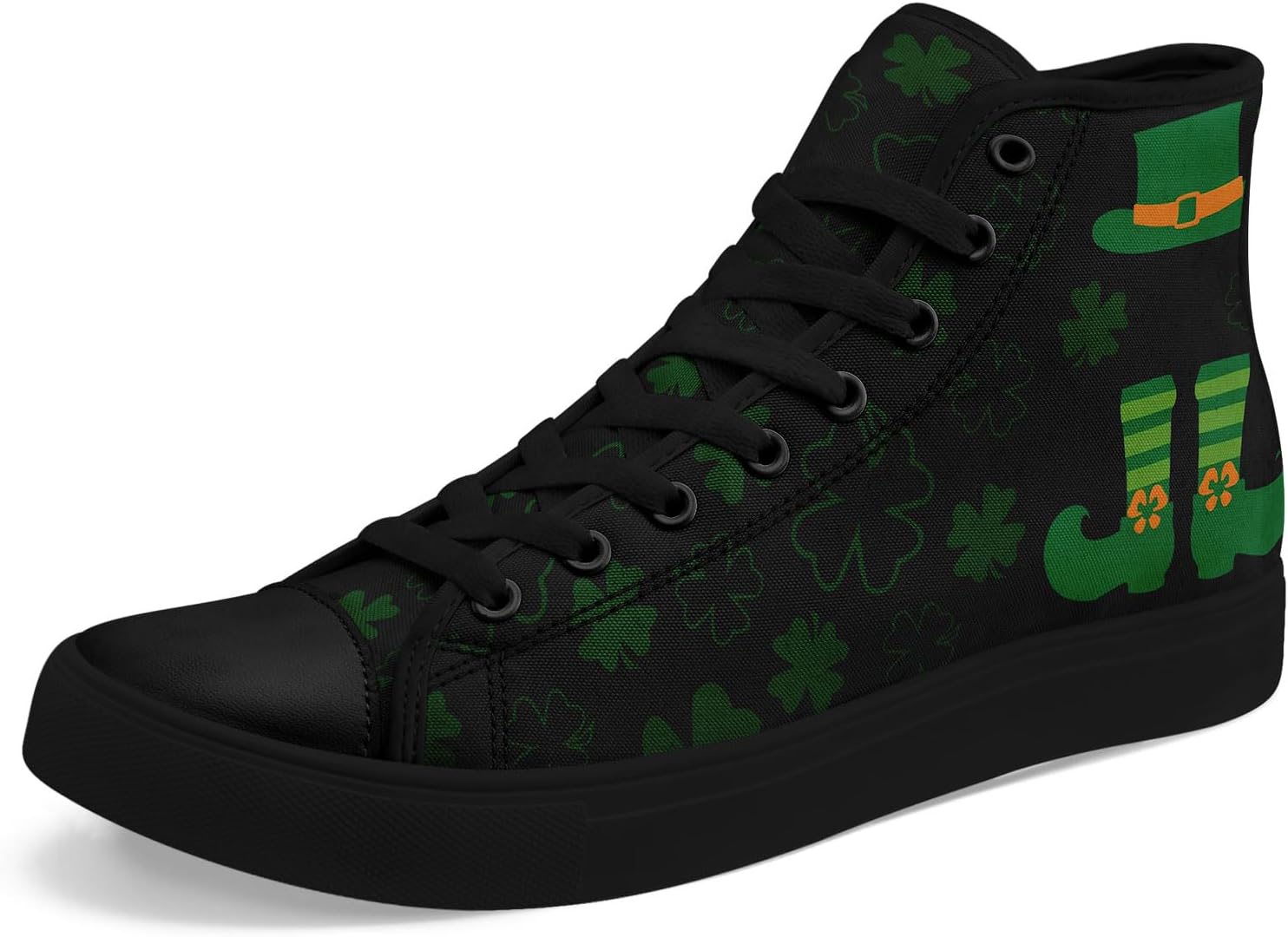 

Высокие кеды на шнуровке ко Дню Святого Патрика с принтом счастливого клевера и лепрекона, унисекс, легкие повседневные кроссовки для мужчин и женщин Awsole, зеленый