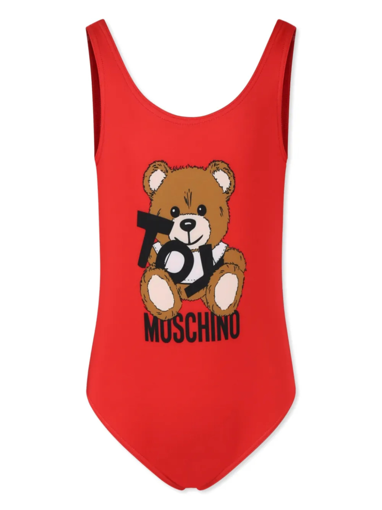 

Купальник с принтом Teddy Bear Moschino Kids, красный