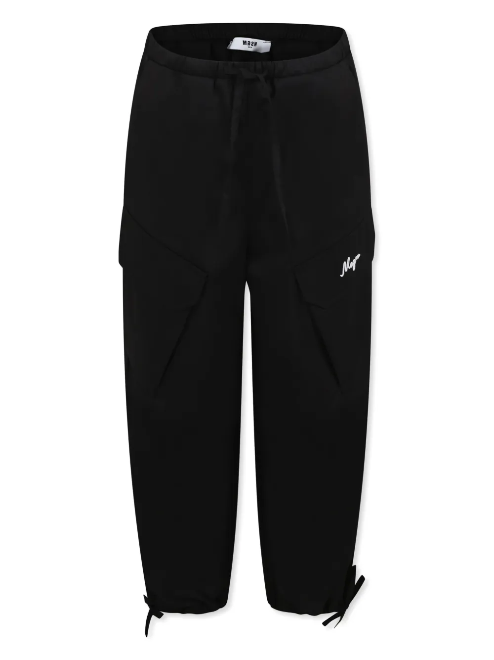 

Брюки с вышитым логотипом MSGM Kids, черный