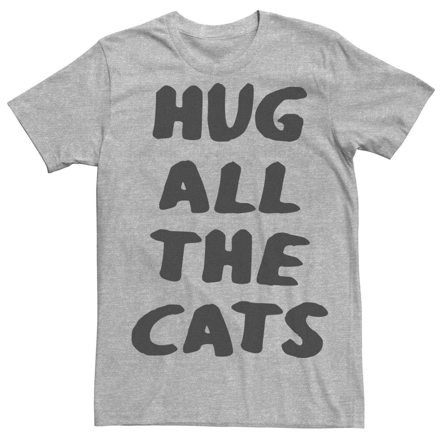 

Мужская футболка с рисунком Hug All The Cats Licensed Character