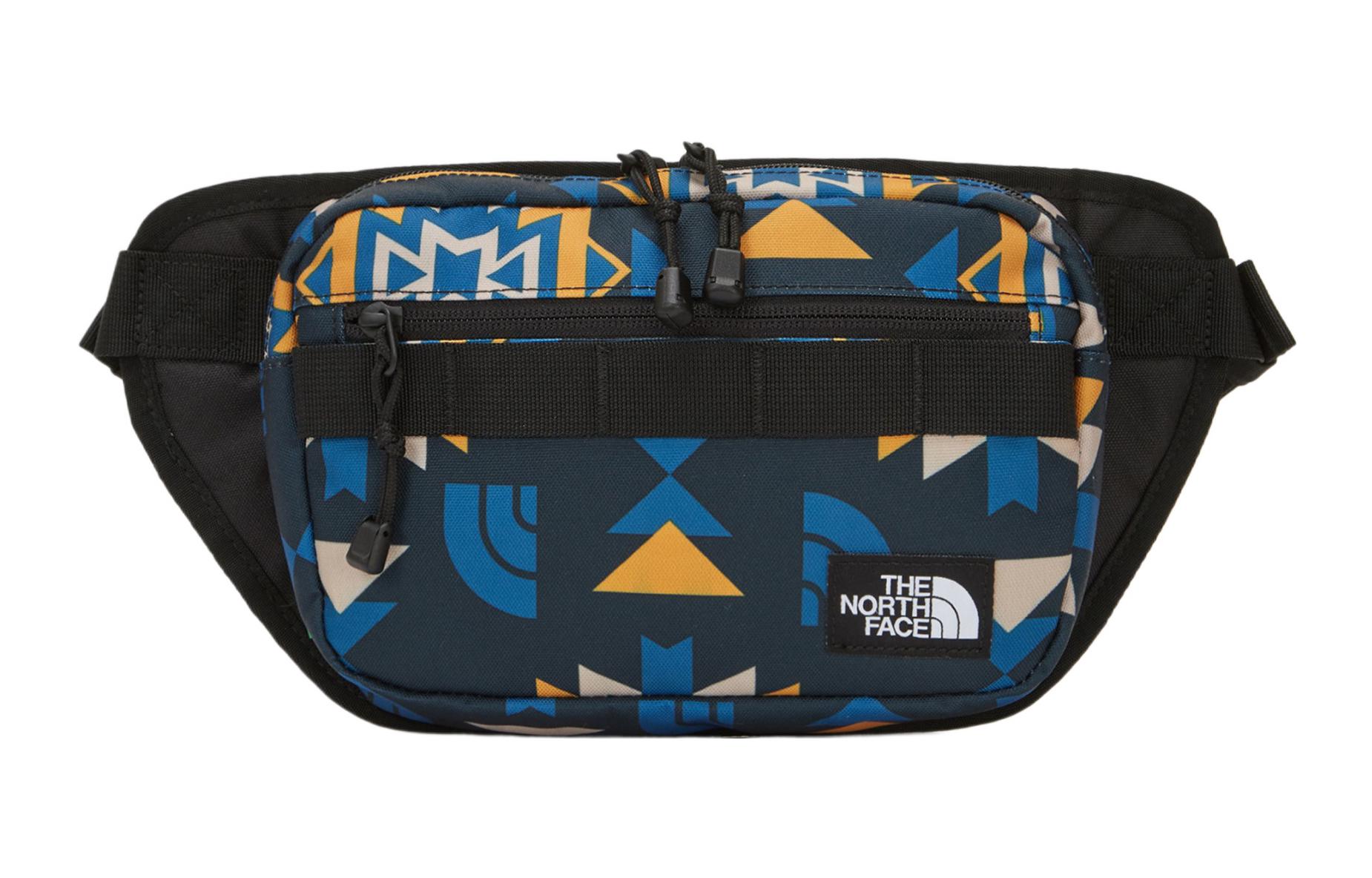 

THE NORTH FACE Мужская поясная сумка для активного отдыха из переработанного полиэстера с голубым цветочным принтом