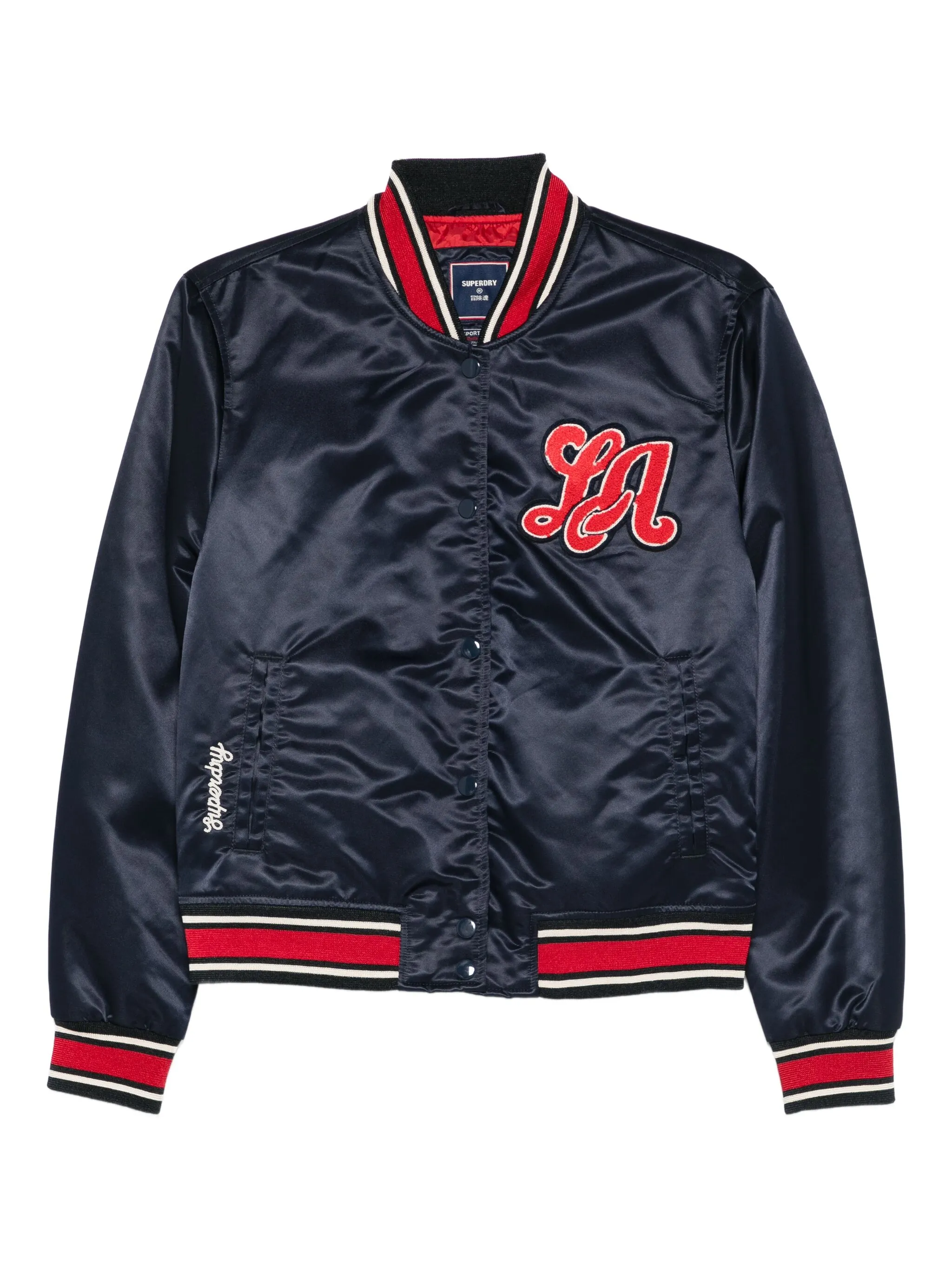 

Бомбер с логотипом Superdry, синий