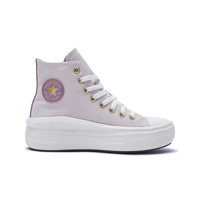 Детские кеды All Star High Top из хлопка Converse, фиолетовый — фото 2