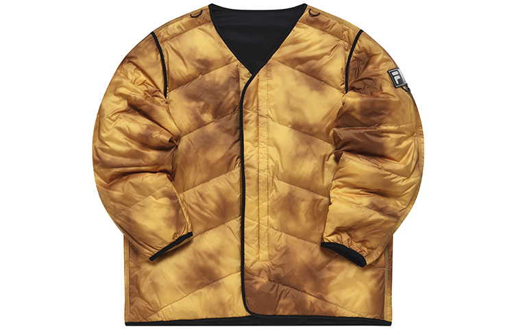 

FILA FUSION Пуховик унисекс оранжево-желтый цитрусовый, Citrus Orange Yellow