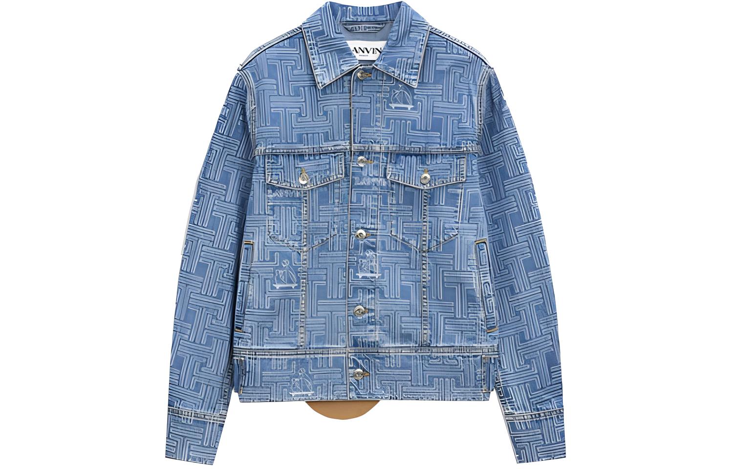 

Lanvin Джинсовая куртка мужская синяя, Blue