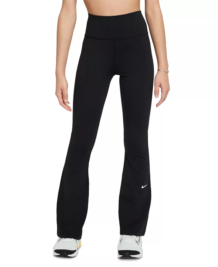 

Брюки-клеш Big Girls One Dri-FIT Nike, черный
