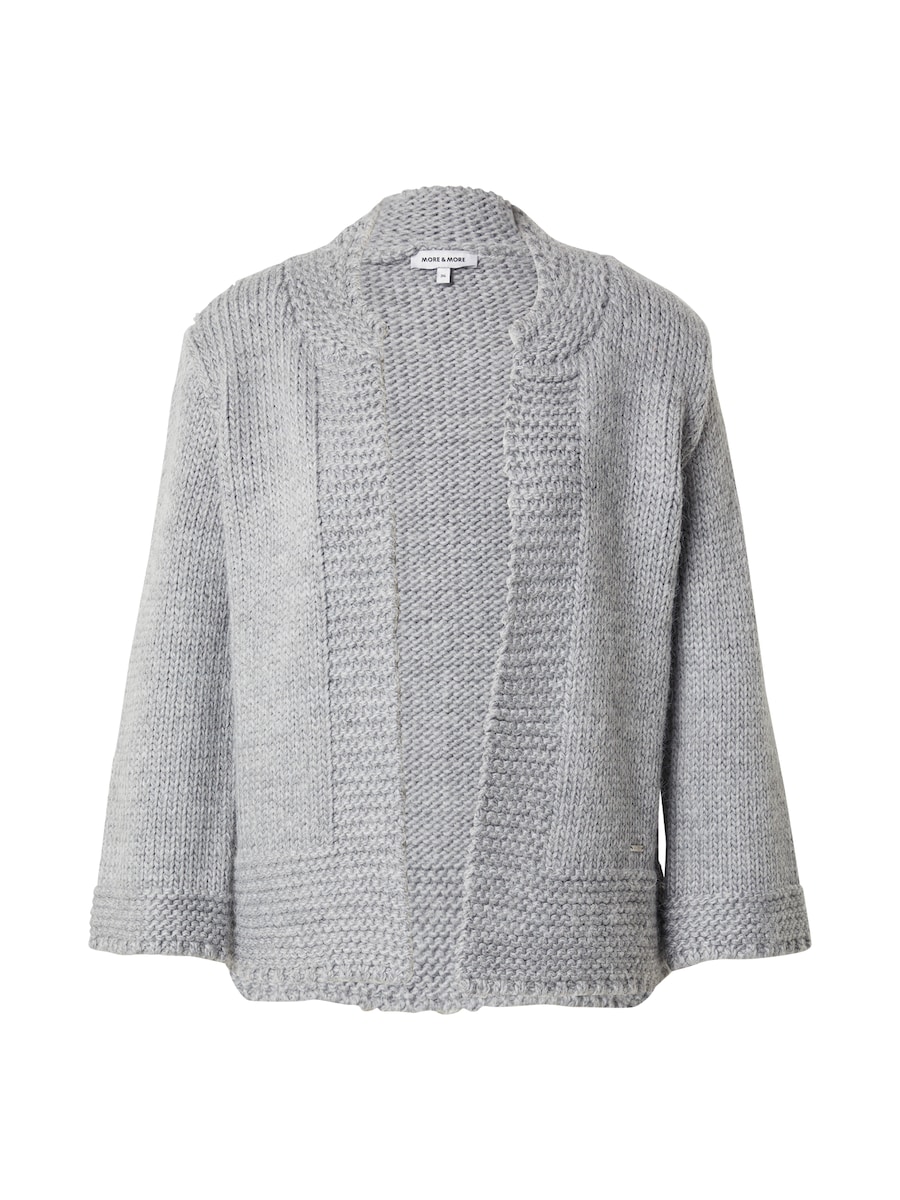 

Вязаный кардиган MORE & MORE, светло-серый
