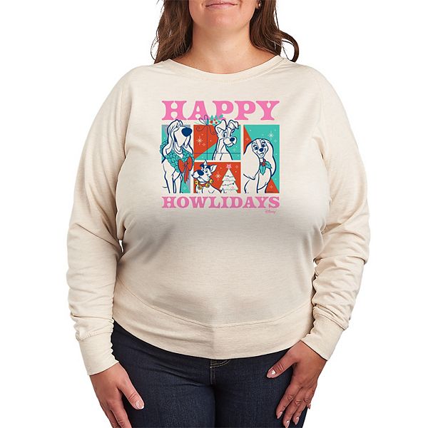 

Футболка с длинным рукавом French terry Plus size 'Lady and the Tramp' Happy Howlidays Disney