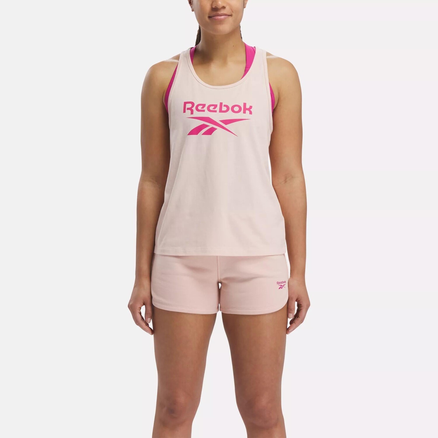 

Майка Reebok Identity с большим логотипом, цвет Possibly Pink