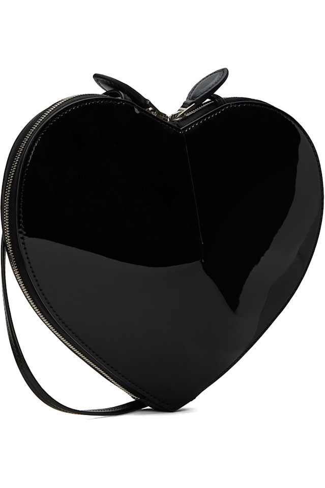 Сумка из телячьей кожи Le coeur Alaïa, черный — фото 3