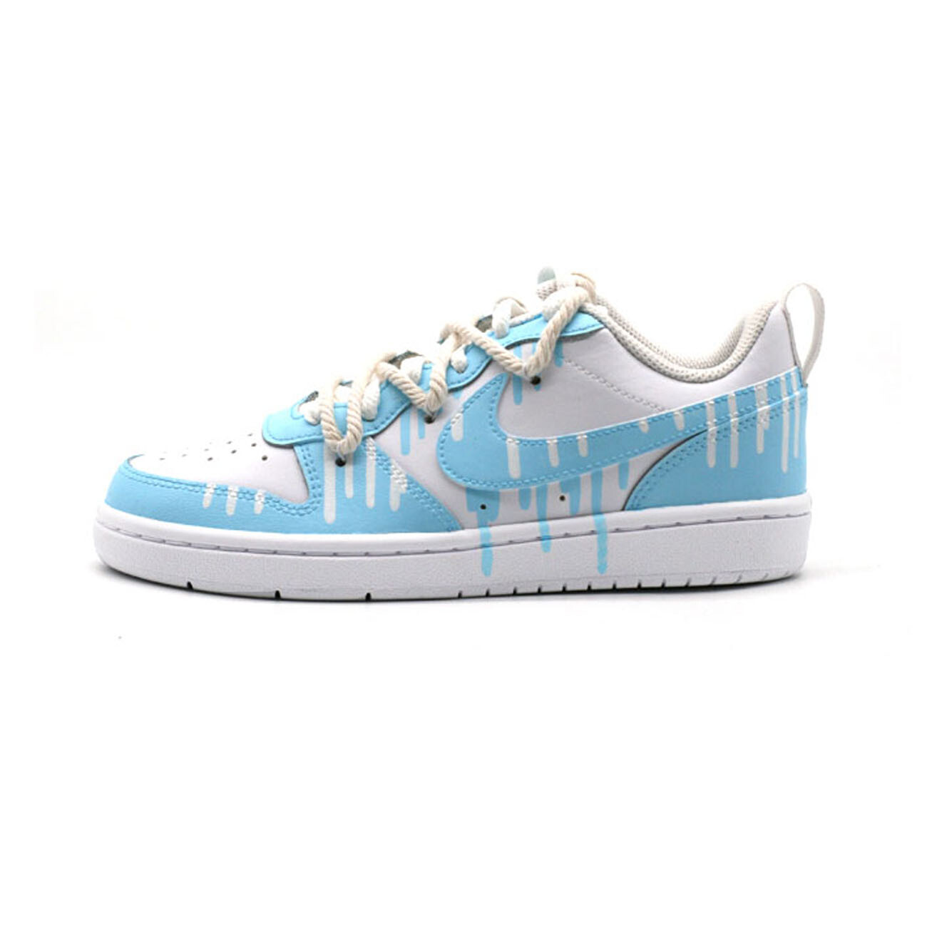 

Кроссовки Nike Court Borough Skateboard Shoes Women's Low-Top Blue, Белый, Кроссовки Nike Court Borough Skateboard Shoes Women's Low-Top Blue