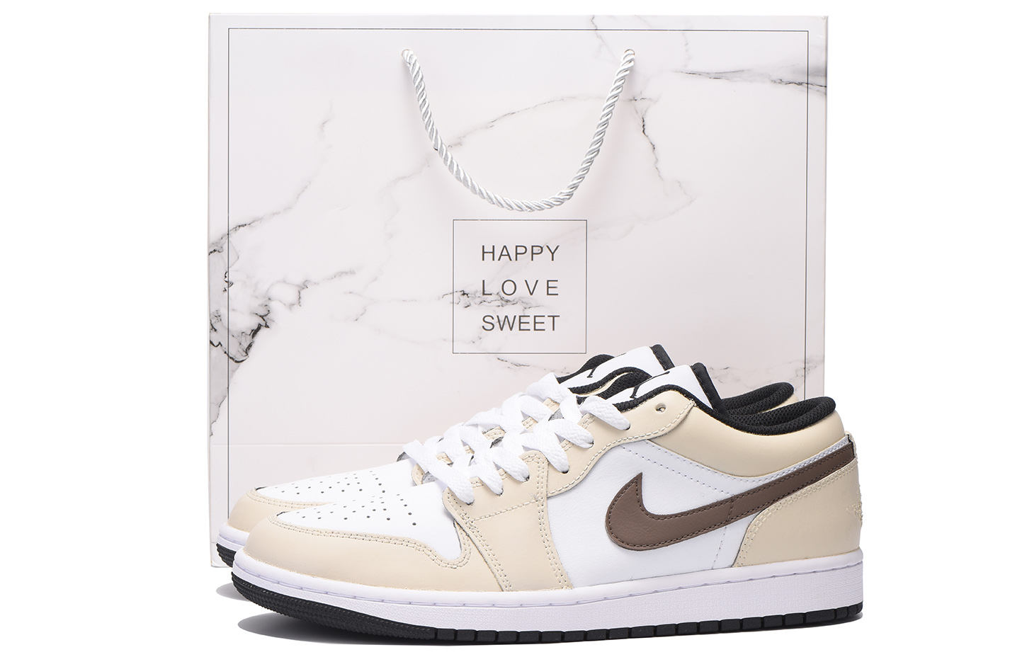 

Кроссовки Air Jordan 1 Vintage Basketball Shoes Men Low-top Beige, цвет Apricot