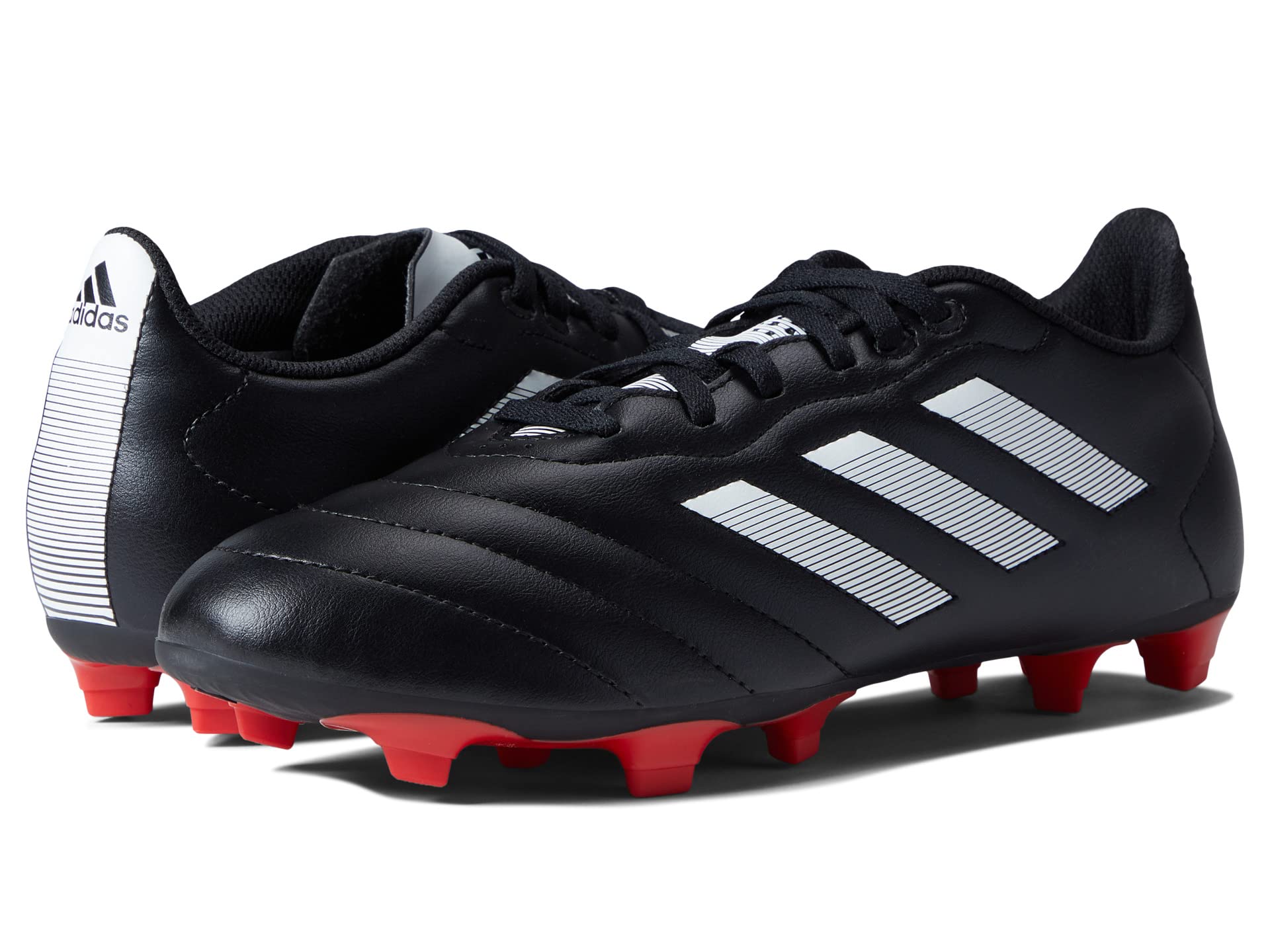 Кроссовки Adidas Goletto Viii Firm Ground Soccer Cleats, Black/White/Red