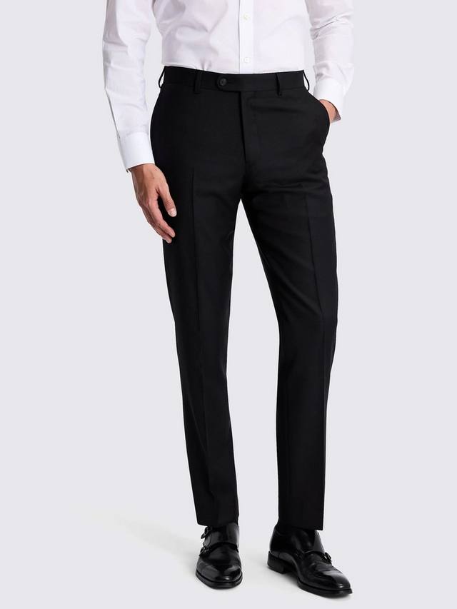 

Брюки Barberis Tailored Fit из классической шерстяной саржи Moss, Black