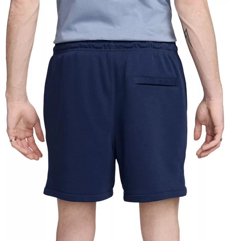 Шорты Nike Men's Club из французской махровой ткани, цвет Midnight Navy — фото 3