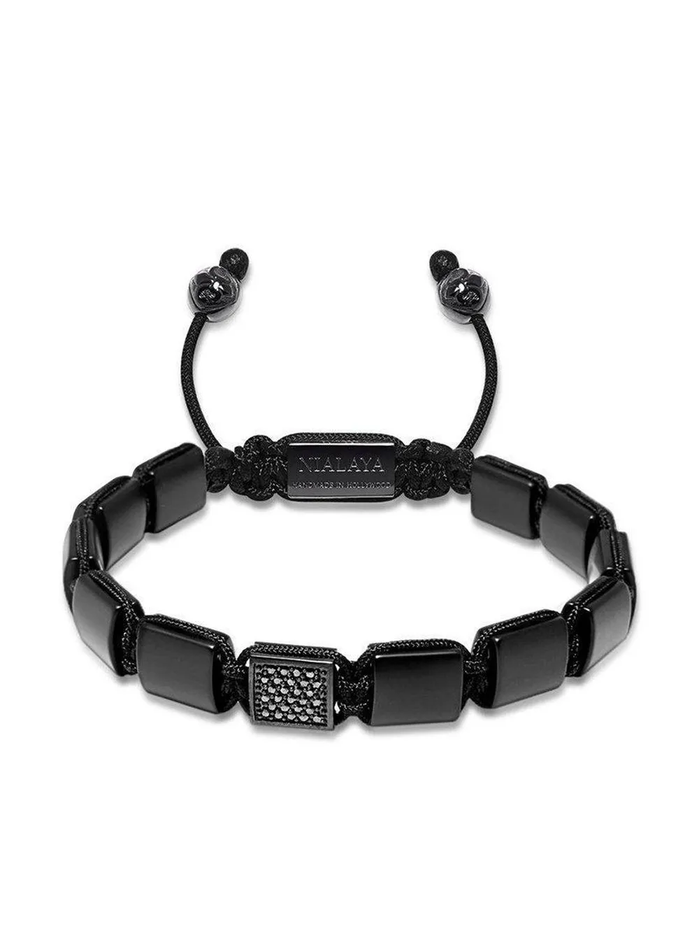 

Браслет с бусинами и подвесками Nialaya Jewelry, черный
