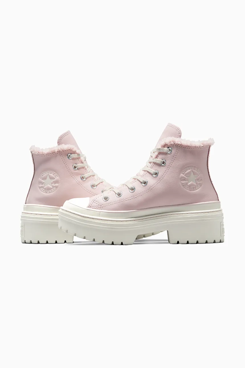 Кроссовки Chuck Taylor All Star с проушинами на каблуке Converse, розовый — фото 4