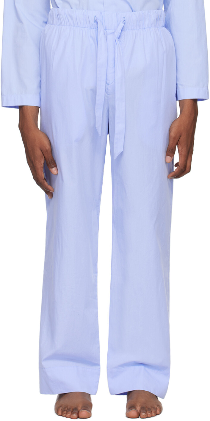 

Пижамные штаны синего цвета с завязками Tekla, Shirt blue