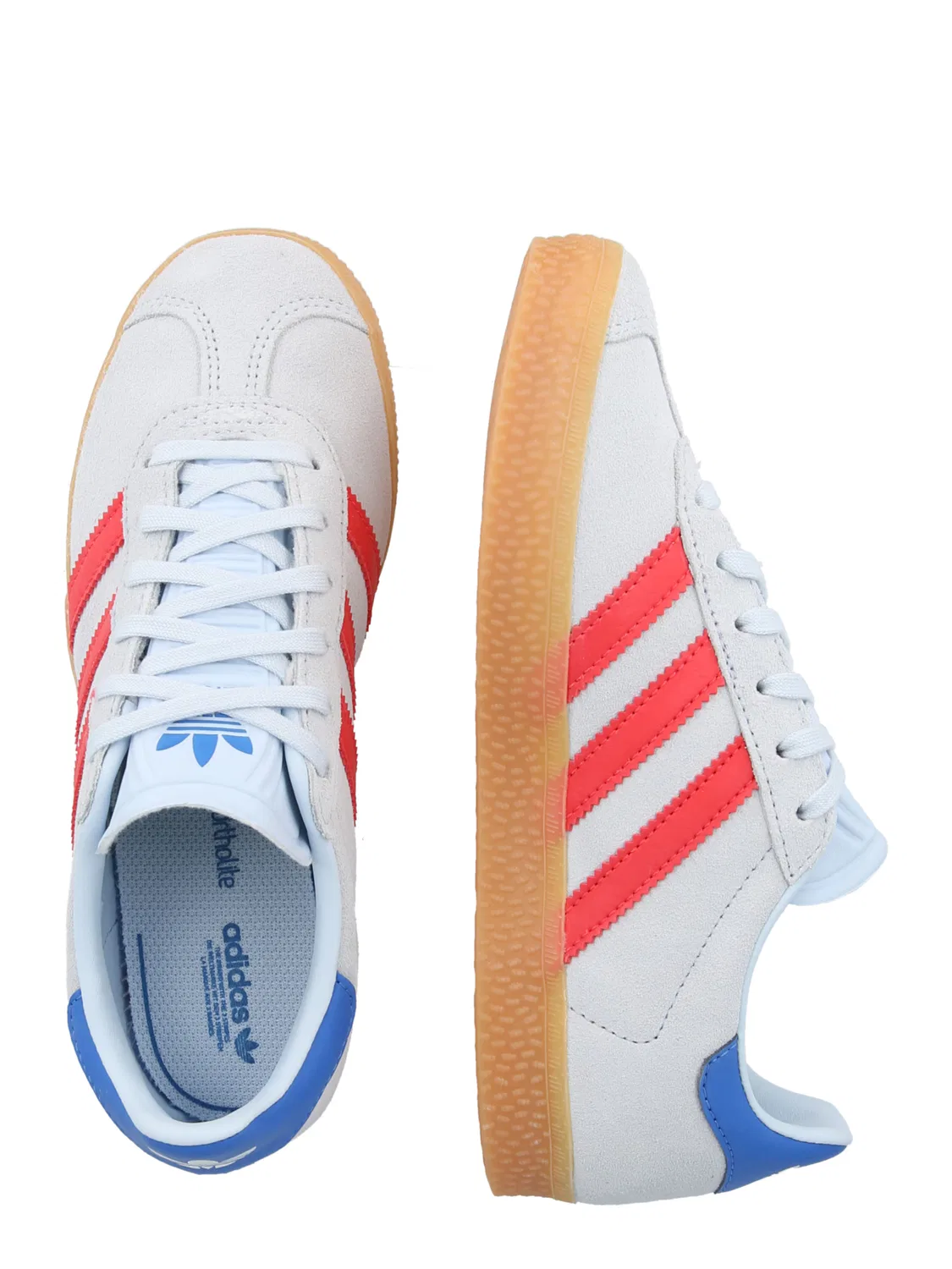 Кроссовки Adidas Originals Gazelle синего и светло-голубого цвета — фото 2