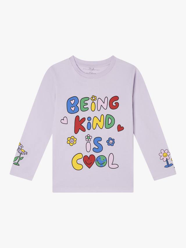 

Детская футболка Being Kind из хлопкового джерси Stella McCartney Kids
