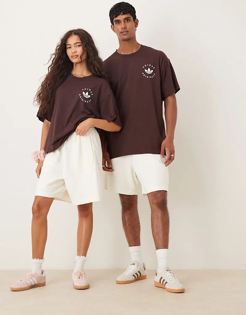 

Вафельные шорты adidas Sportswear белого цвета Adidas Originals