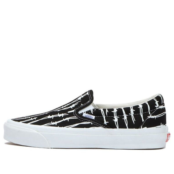 

Кроссовки og classic slip-on lx 'barbed wire - black' Vans, черный