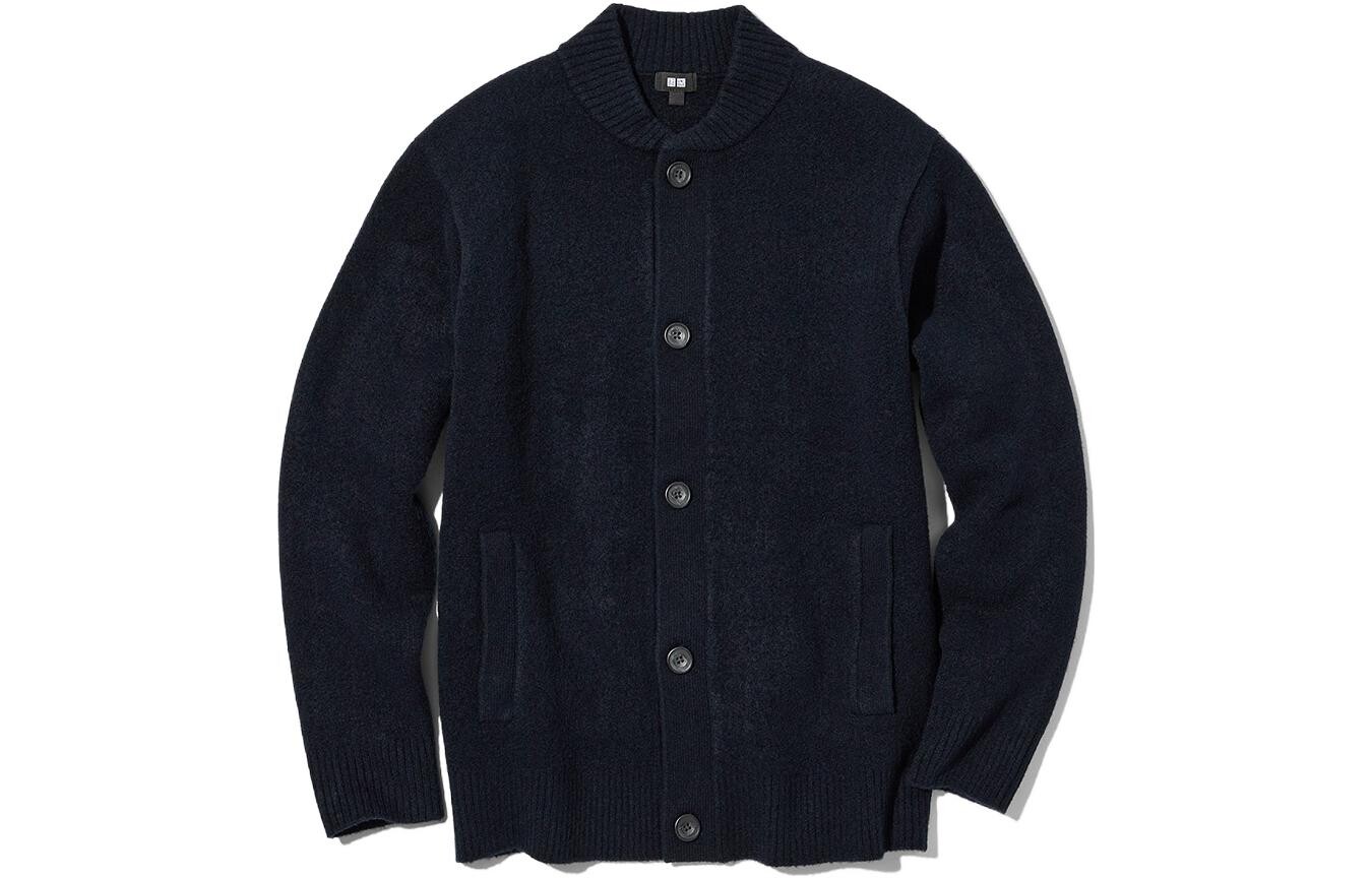 

Свитер унисекс темно-синий Uniqlo, темно-синий