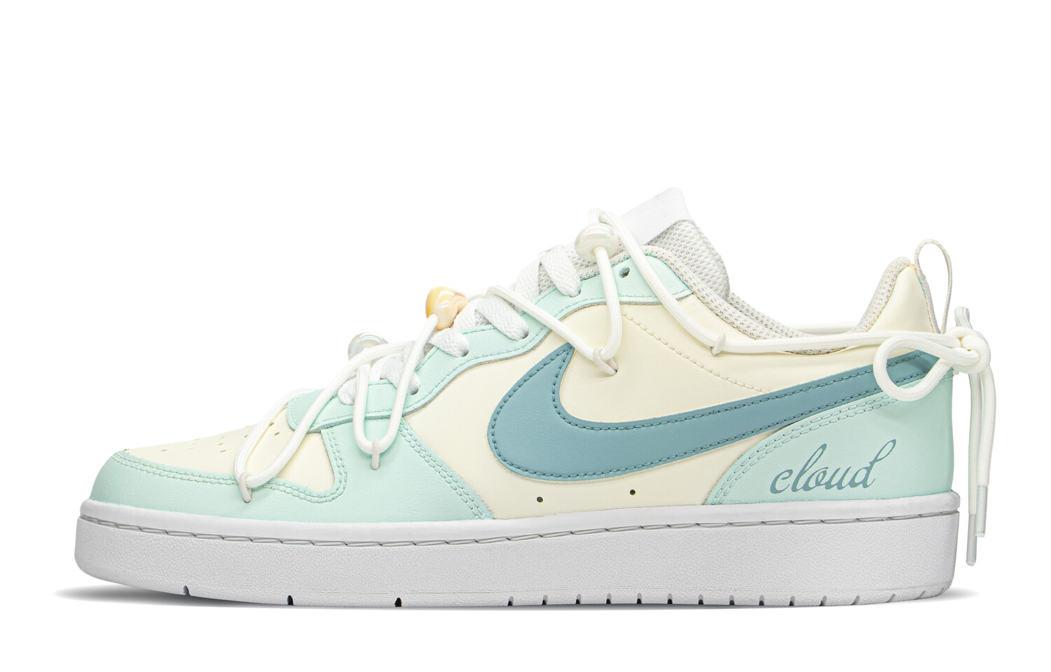 

Кроссовки Nike Court Borough Series Skateboard Shoes Women's Low-Top White Blue