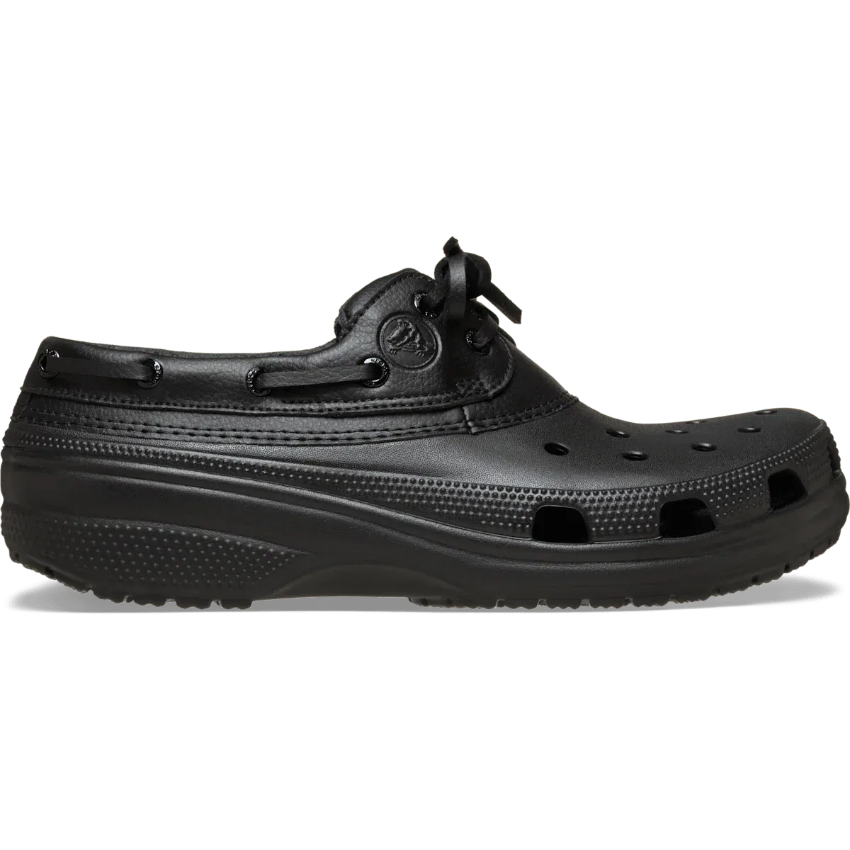 Классические лодочные туфли Crocs, черный/черный