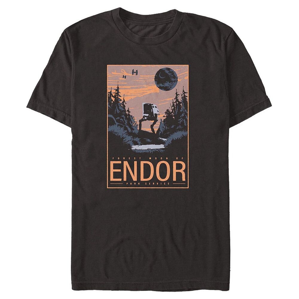 

Мужская футболка Star Wars Forest Mood Of Endor Park Service, черный