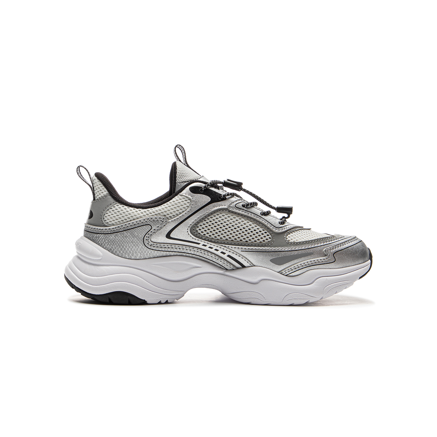 LINING YOUNG Спортивная обувь Kids Lifestyle Shoes низкие Silver/Light Lime — фото 3