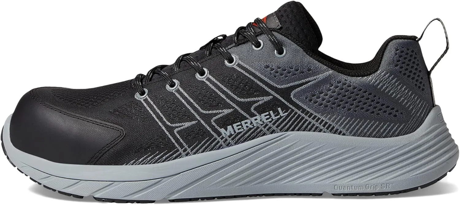 Мужские рабочие ботинки Merrell Moab Flight изготовлены из углеродного волокна, черный — фото 4