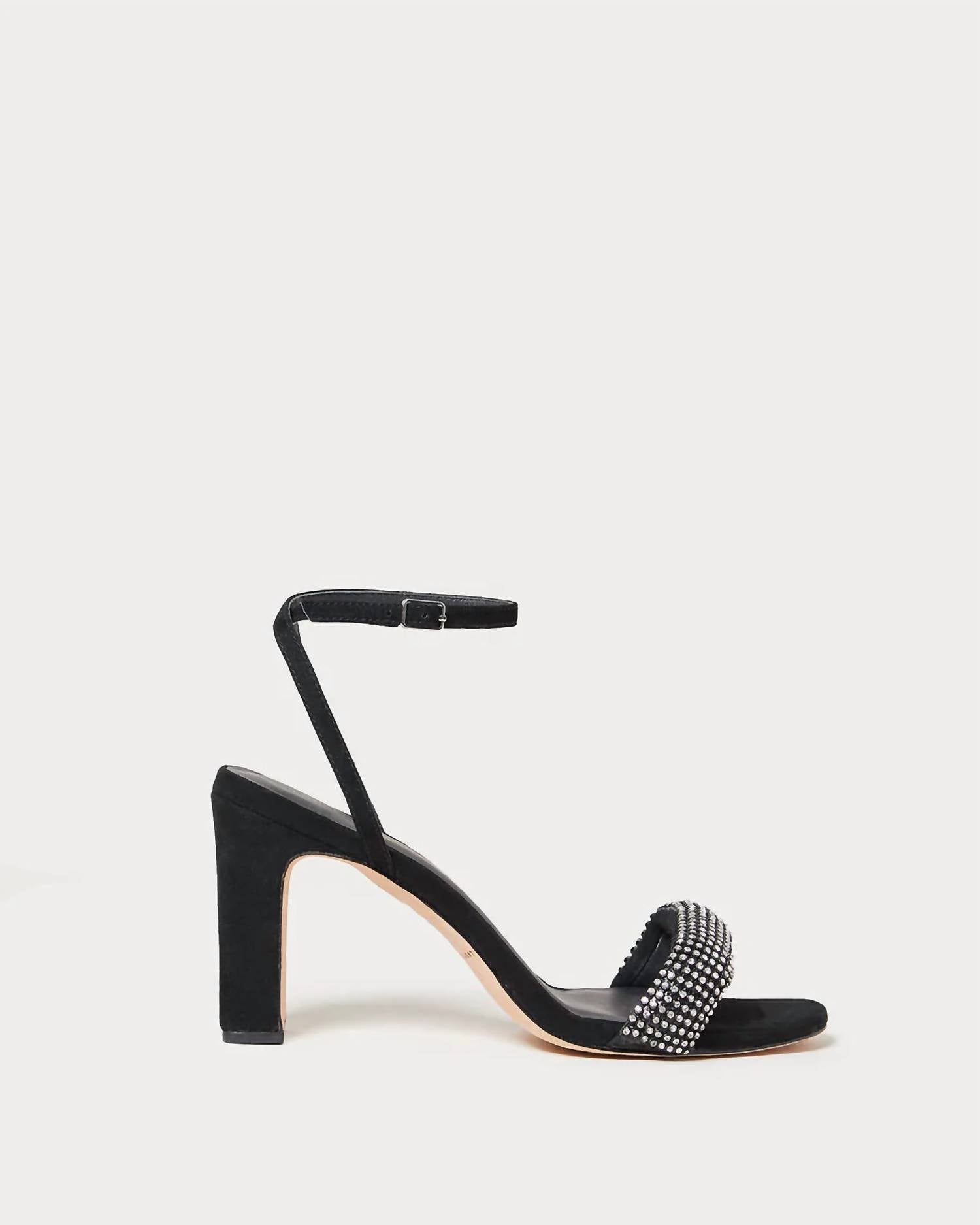 Женские босоножки Shay Black со стразами на каблуке Loeffler Randall — фото 2