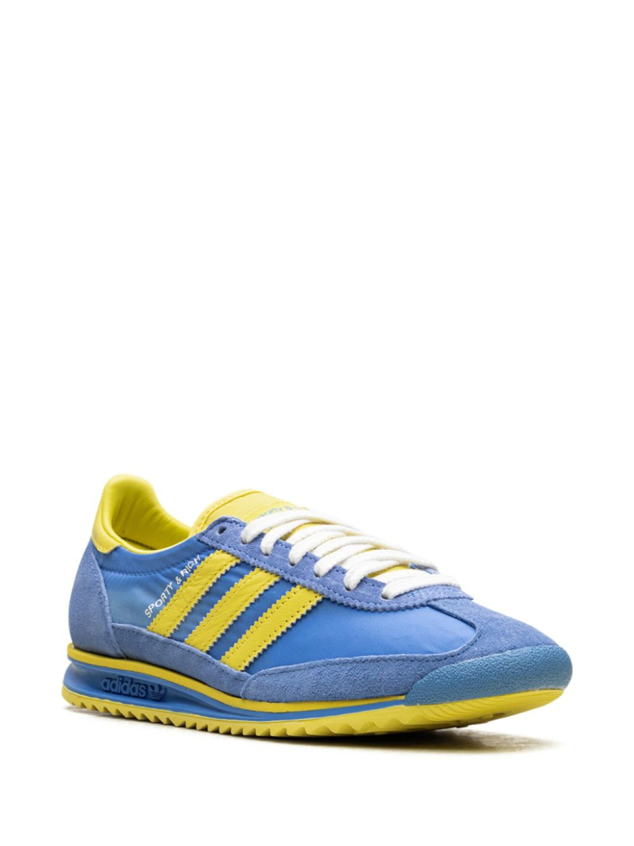 Adidas кроссовки SL 72 Sweden Pack - Blue/Yellow/Cloud White из коллаборации со Sporty & Rich, синий — фото 2