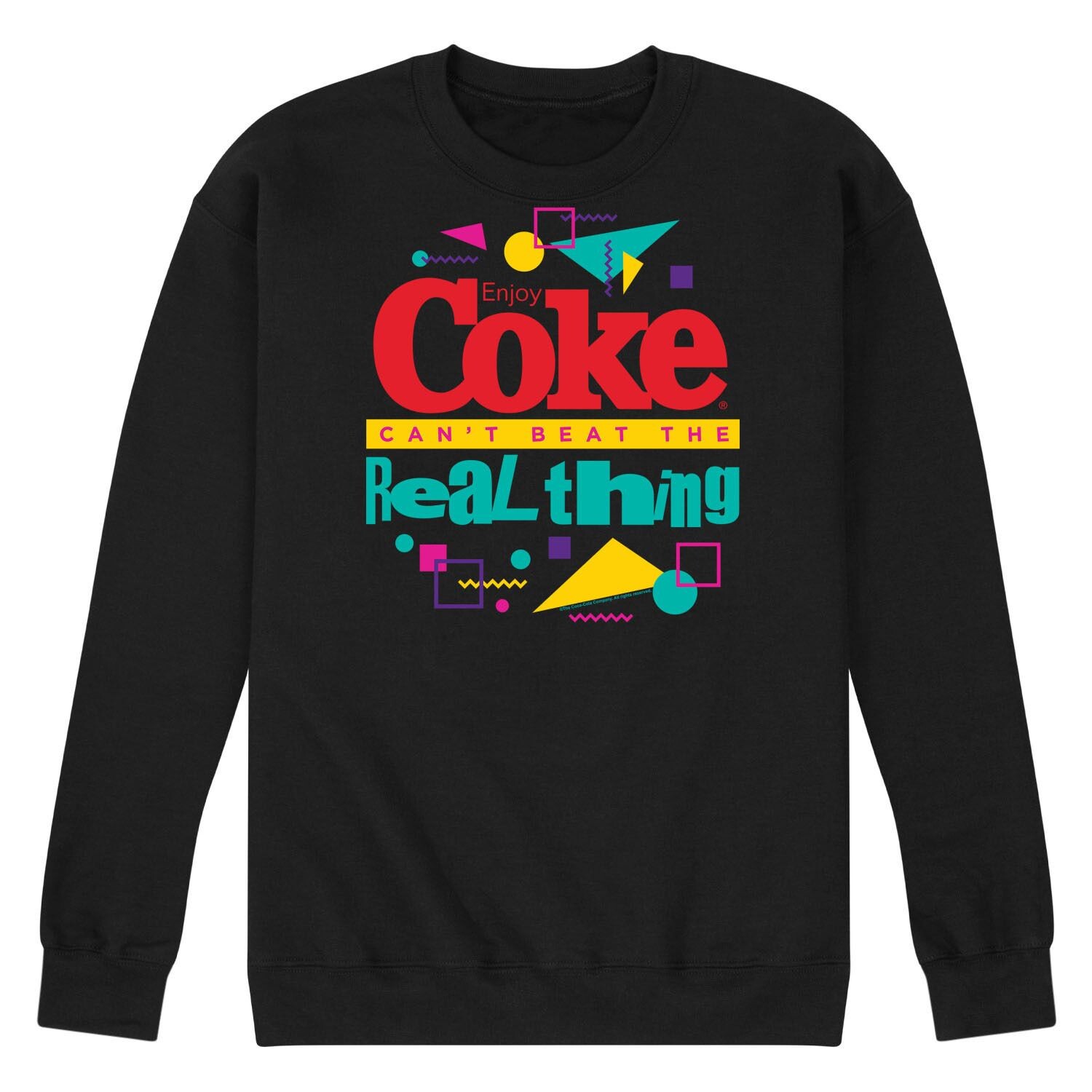 

Мужской свитшот с рисунком лицензированного персонажа CocaCola Can’t Beat the Real Thing Licensed Character