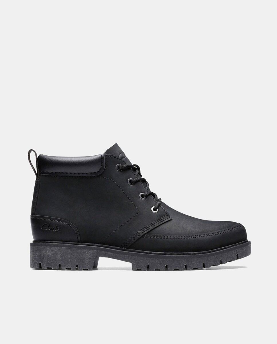 

Мужские ботинки Rossdale Mid из нубука со шнуровкой Clarks, черный