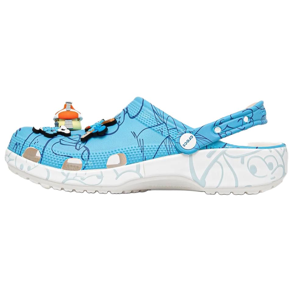 Crocs Классические сабо Smurfs Clog унисекс синего цвета