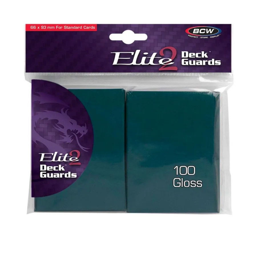 

Глянцевые обложки для карточек Elite 2 — бирюзовые (100), Card Sleeves (BCW Supplies)