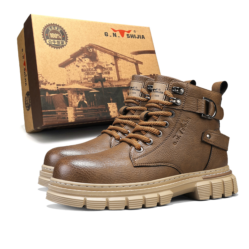 

Мужские ботинки Martin 11 см, 4,5 см, коробка G.N.SHIJIA, Brown